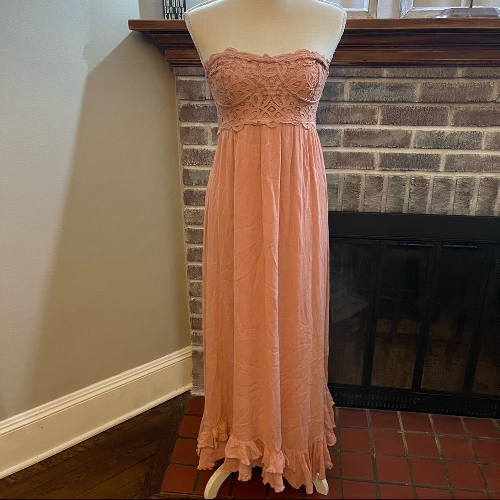 Free People - Adella Corset Maxi rose - Picture 6 of 6
